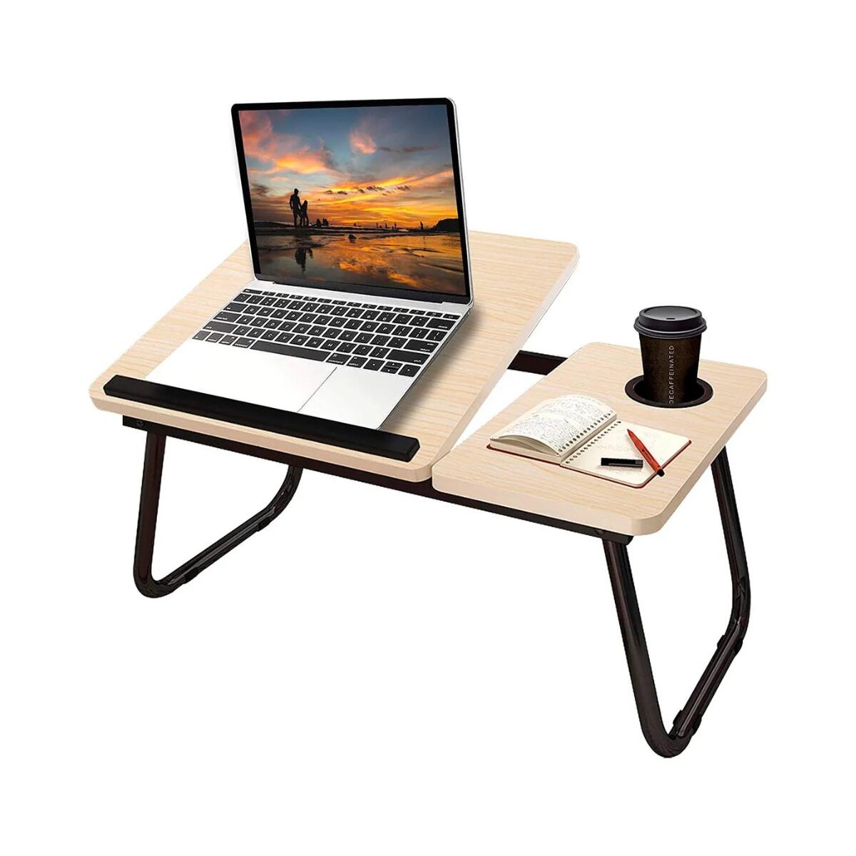 Mesa Plegable para Portátil con Portavaso